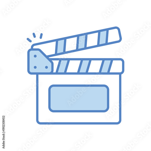 Clapperboard vector icon