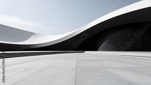 Modern abstract architectural structure