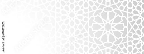Shadow islam islamic and ramadan pattern overlay with arabian invitation aidilfitri. Culture design decoration and geometric ornament greeting with arab arabic art. Fabric shadow white.