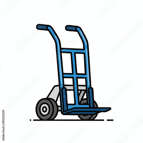Blue Hand Truck for Heavy Lifting and Moving
