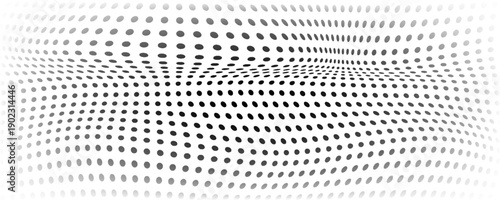 Grunge halftone gradient background. Faded grit noise texture. White and black sand wallpaper. Retro pixelated backdrop. . Vector