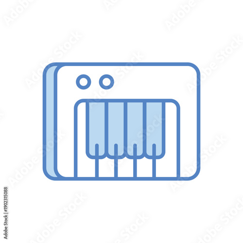 Piano Keys vector icon