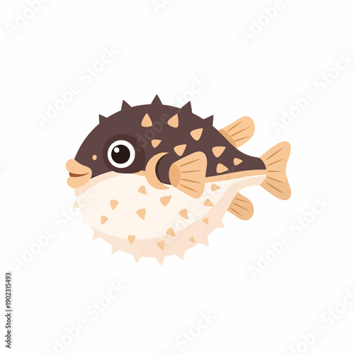 Cartoon Puffer Fish