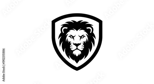lion logo combination of crown, symbol of strength with lion concept