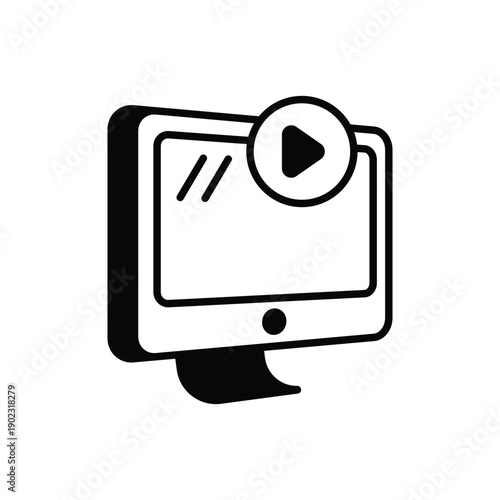 Streaming vector icon