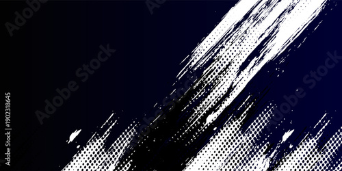 Dots halftone white and blue color pattern gradient grunge texture background. Dots pop art comics sport style vector illustration blue grunge. eps 10