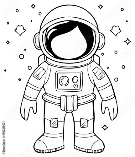 Astronaut Illustration Character Outer Space Adventure Exploration