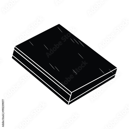 Plywood sheet silhouette. Wood materials and lumber vector icon. 