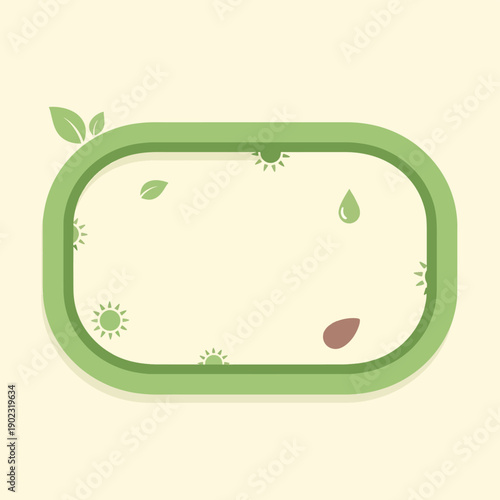 Eco-Friendly Frame with Leaves