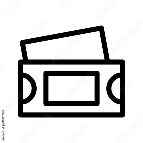 Ticket Icon Vector Symbol Design Illustration