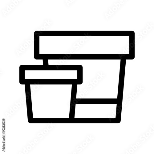 Pot Icon Vector Symbol Design Illustration
