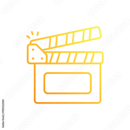 Clapperboard vector icon
