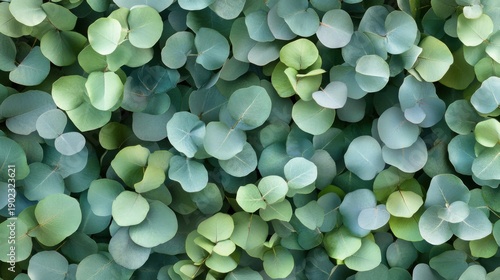 Eucalyptus Leaves Pattern Close Up (264) photo