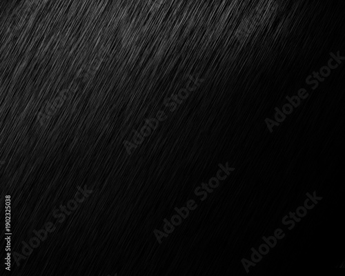 Diagonal soft rain drops overlay sweeping across dark gradient background for subtle cinematic drizzle, motion blur and elegant weather scenes