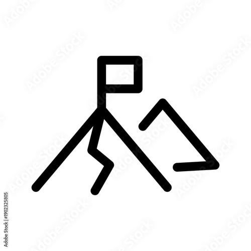 Goal Icon Vector Symbol Design Illustration