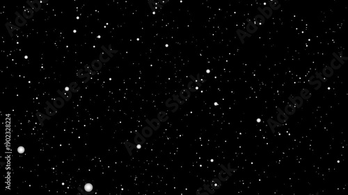 Dark Universe Motion Background with Glowing Nebula