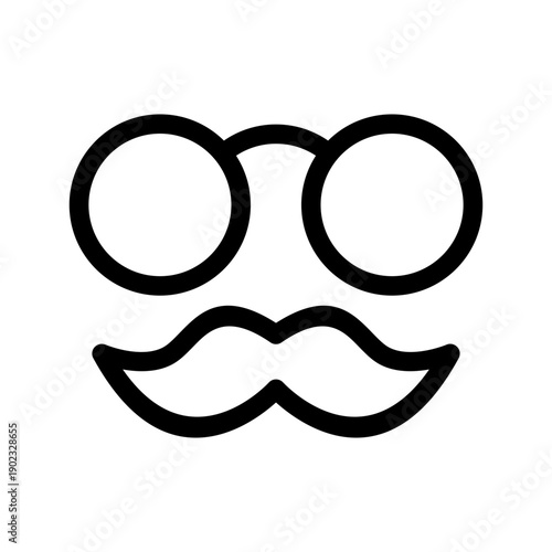 Glasses Icon Vector Symbol Design Illustration