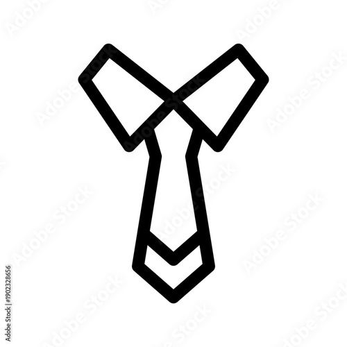 Tie Icon Vector Symbol Design Illustration