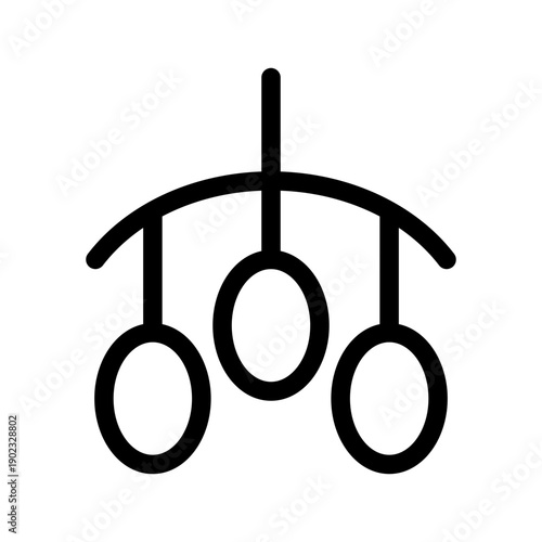 Hanging Toys Icon Vector Symbol Design Illustration