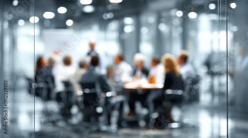Facilitated team meeting discussion corporate office hr internal meeting professional environment focused viewpoint engagement concept