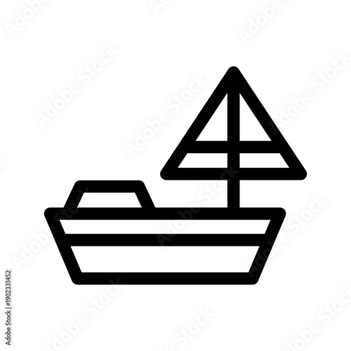 Boat Icon Vector Symbol Design Illustration