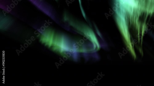 Wallpaper Mural Aurora Symphony Animated Northern Lights Green and Purple Torontodigital.ca