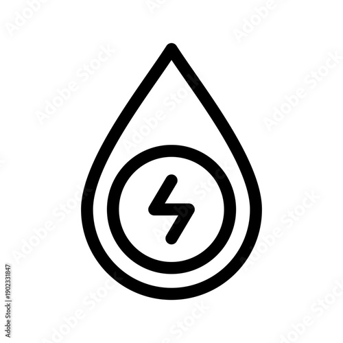 Water Energy Icon Vector Symbol Design Illustration