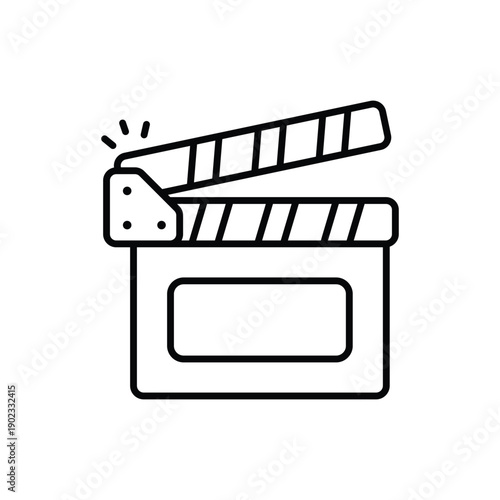 Clapperboard vector icon