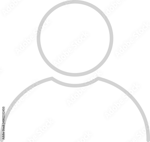 Avatar photo default user icon. Picture face social. Person image avatar. Vector illustration. Eps 10.