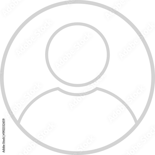 Flat illustration in grayscale. Avatar, user profile, person icon, gender neutral silhouette, profile picture. Suitable for social media profiles, icons, screensavers and as a template.