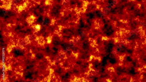 Solar Surface Motion Background with Burning Plasma, Sun Texture and Fiery Energy Seamless Loop
