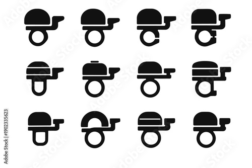 Chamber disc support firm foot vector safety tile compact icon bike bells