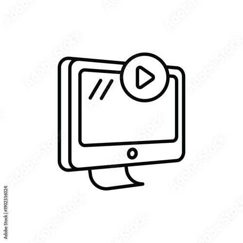 Streaming vector icon