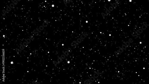 Futuristic Universe Background with Moving Space Objects