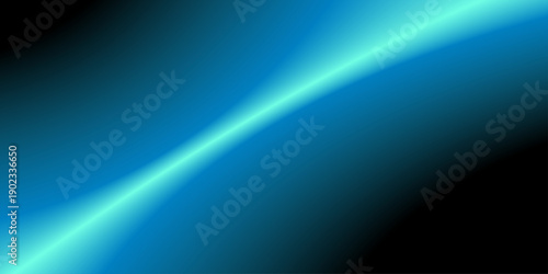 エレクトリックブルーの発光ウェーブが流れる近未来抽象背景 テクノロジー演出・UI背景向け ベクター素材/Electric Blue Glowing Wave Abstract Background Futuristic Technology UI Vector Design
