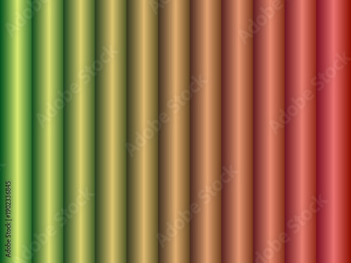 グリーンからレッドへ連続変化する縦ストライプ背景｜多色グラデーションで構成された抽象パターンのベクター素材/Vertical Stripe Background with Green to Red Multicolor Gradient | Abstract Color Transition Pattern Vector Illustration