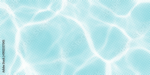 Blue and white water ripples light surface overlay background. 3d clear ocean surface pattern with reflection effect backdrop. Marble desaturated texture.