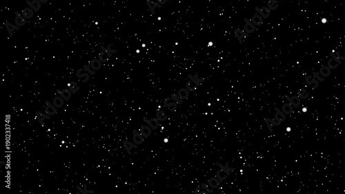 Cosmic Space Motion Background with Floating Celestial Objects