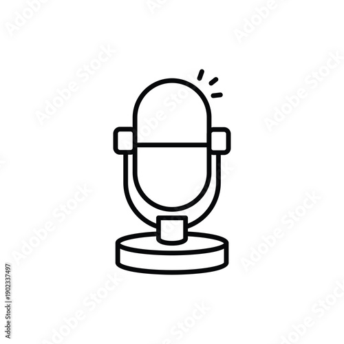 Podcast vector icon