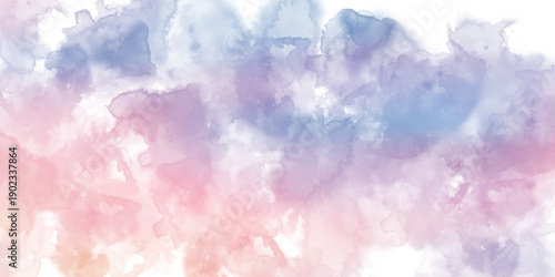 Abstract watercolor art background template. blue and pink watercolor backdrop empty space for text, banner, presentation or product display graphic design