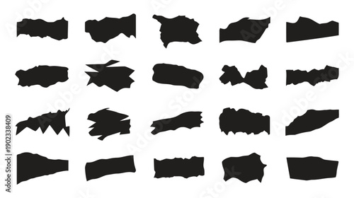 Set of irregular shapes and blobs for design