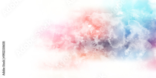 Abstract watercolor art background template. blue and pink watercolor backdrop empty space for text, banner, presentation or product display graphic design