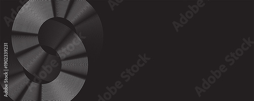 Abstract Particle Technology Background Design. Abstract wave moving point flow particles, high tech background design for brochure, flyer, magazine, business card, banner. Vector,eps.10