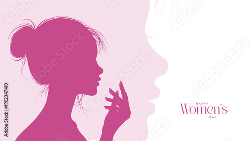 Happy womens day background design. Women's Day banner design vector. March 8 international women's day. Happy International Women's Day Flat Design. 