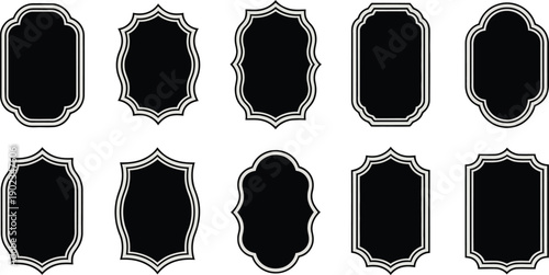 Collection of ornate decorative frames in varying intricate designs and border styles, frames, decorative, ornate, designs, intricate, patterns, floral, geometric, scrollwork, borders, artistic