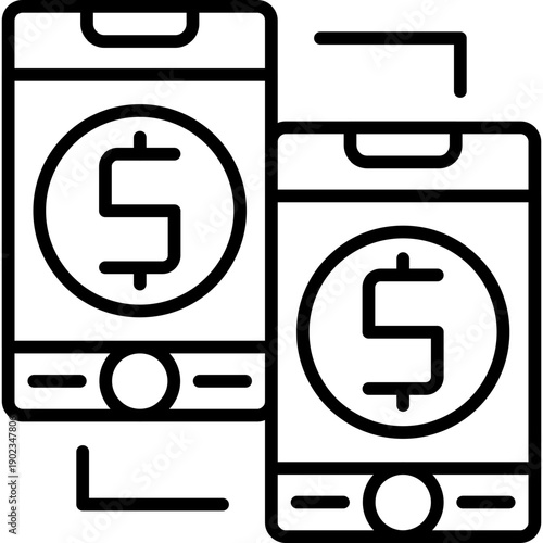 Stream Transfer Icon Vector Element