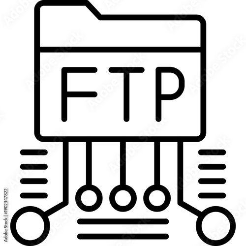 FTP Icon Vector Element