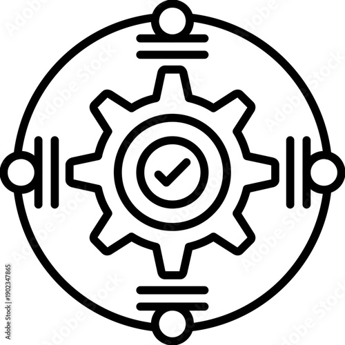 System Integration Icon Vector Element