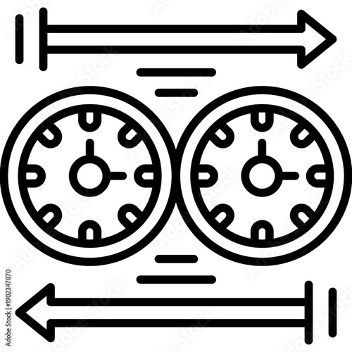 Transfer Speed Icon Vector Element