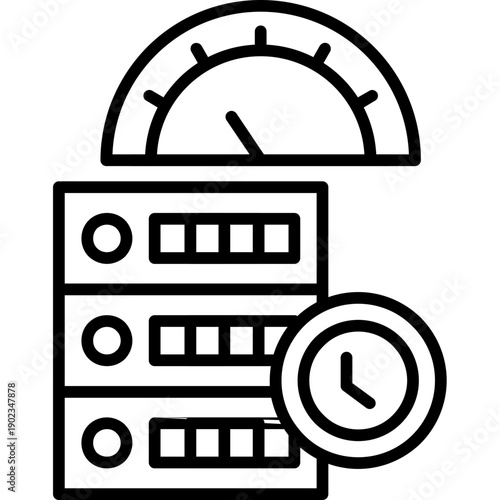Bandwidth Icon Vector Element